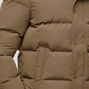 Men's Custom Logo <b>Winter</b> Down <b>Coat</b> with Breathable <b>Thick</b> Fabric and Zipper Closure Plus Size Knitted Puffer Jacket - Product Image 5