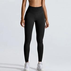 Leggings décontractés taille haute pour femmes Pantalons de yoga Respirant Séchage rapide Spandex/Nylon Printemps Pas de ligne embarrassante Pantalons de fitness - Product Image 4