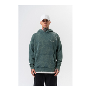 Sudaderas con Capucha Personalizadas de Talla Grande para Hombre, Estilo Urbano, 100% Algodón, Felpa Francesa, Bolsillo, Antiencogimiento, Otoño, ODM, Bordadas, Estampadas - Product Image 3