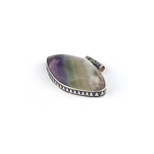Pendentif en Fluorite Fait Main en Argent Sterling 925 Bijoux en Cristal Unique Cadeau Nouveau Design 2025 à Prix Abordable - Product Image 5