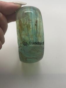 <b>Clear</b> <b>Resin</b> Bangle Understated Chic Jewelry for Minimal Fashion by Tradebyd - Product Image 3