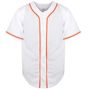 2025 nouveau Design Original boutonné promotion spéciale demi manches maillot de Baseball personnalisé 100% Polyester maillot de Baseball - Product Image 4