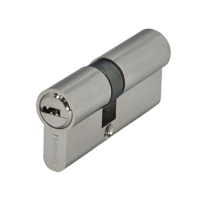 Cilindro di sicurezza 30x40 mm/13,5 a camma corta nichelato con 5 chiavi - Product Image 1