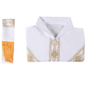 Túnicas de Coro de Alta Calidad al por Mayor para Adultos, Uniformes de Iglesia de Color Sólido, Vestido Largo, Hecho en Fábrica - Product Image 6