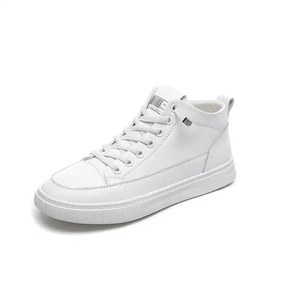 High Top Leather Men's <b>Shoes</b> 2026 New Flat Casual Style Board <b>Shoes</b> For Women Casual <b>Shoes</b> - Product Image 1