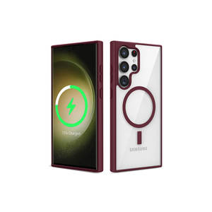 Coque en silicone Promax pour Samsung Galaxy S22 Ultra compatible MagSafe avec recharge sans fil et protection antichoc - Product Image 1