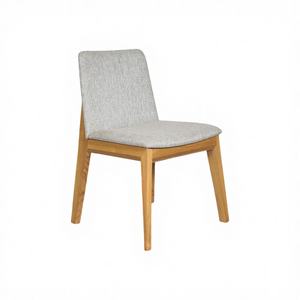 เก้าอี้ไม้เนื้อแข็งทันสมัยสำหรับห้องนั่งเล่น อพาร์ทเมนต์ ห้องรับประทานอาหาร เก้าอี้หุ้มผ้าสำหรับร้านอาหาร ร้านกาแฟ อาสก้า - Product Image 1