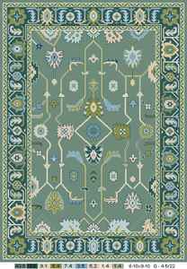 Vente chaude Vert Vintage Oushak Tapis 7x8 Noué À La Main 10x8 Tapis Ensemble pour Salon Exercice Tailles Disponibles 6x8 4x6 5x7 - Product Image 2