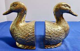 Serre-livres pour étagères Vintage or résine organisateur décoratif dérapage décoratif pour bureau et maison support serre-livres - Product Image 4