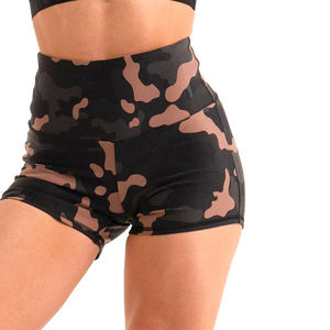 Wholesale Women's Casual Fitness <b>Scrunch</b> <b>Shorts</b> Breathable Quick Dry Push-up Sexy Seamless Yoga Set Custom Camo Print - Product Image 6