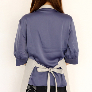 ผ้ากันเปื้อนแขนกุดผ้าคอตตอนสำหรับเชฟทำจากผ้าใบสำหรับใช้ในสวนมีโลโก้ออกแบบได้ตามต้องการ - Product Image 3