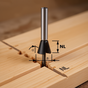 Fraise à queue d'aronde Festool S8 à pointe en carbure - Product Image 3
