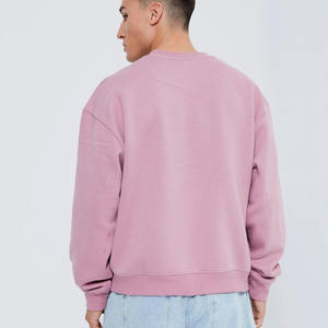 Sweat-shirt à col rond vierge 300 GSM de couleur rose pour hommes le plus élégant et le plus confortable à vendre à des tarifs de gros raisonnables - Product Image 3