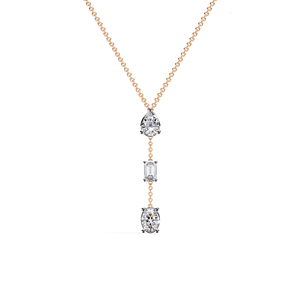 Collier en or jaune AMBER JEWELS T-2094 avec diamants taille brillant rond, certifié IGI, style classique unisexe pour mariage - Product Image 5