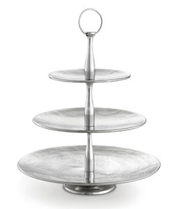 Soporte de Metal de Tres Niveles para Servir Pasteles, Acero Inoxidable, Estilo Real, Decoración, Servidor de Postres, Soporte para Tartas - Product Image 5