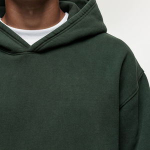 Venta caliente 2025 Chándal para hombres Liso teñido 100% Material de algodón Transpirable Logotipo personalizado Impresión Servicio OEM - Product Image 2