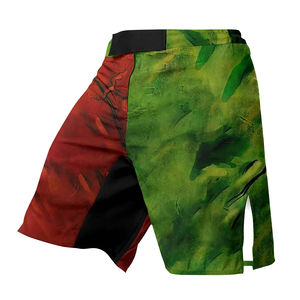 Vêtements d'arts martiaux Shorts MMA pour hommes Ouverture latérale Fermeture à crochets et boucles Shorts de lutte Boxe MMA avec design par sublimation - Product Image 4