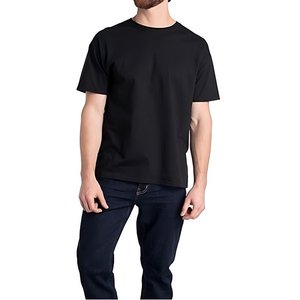 100% algodón pesado camiseta verano color sólido 230 G hombres blanco casual todo-fósforo cuello redondo otoño hombro manga corta - Product Image 1