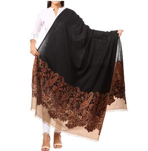 Chales de Pashmina para mujer de alta calidad 2025, chal con estampado elegante bordado, chal islámico musulmán, chales de Cachemira para mujer - Product Image 3