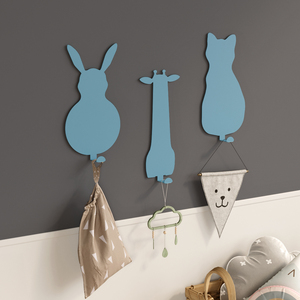 Mayorista Animal Kingdom Perchas de pared de metal modernas Elegante soporte de gancho rosa con envío gratis a países europeos - Product Image 2