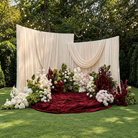 Fleurs artificielles personnalisées faites à la main, accessoires de décoration de mariage sur mesure, solution tout-en-un pour la scène de mariage