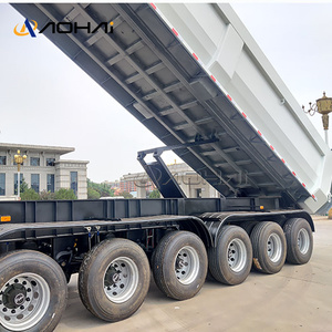 U字型油圧シリンダーリアダンプティッピングティッパー鉄砂鉱石ダンパーボックスバン半トレーラー - Product Image 4