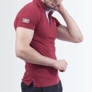 Elegante Camiseta polo granate - Product Image 4