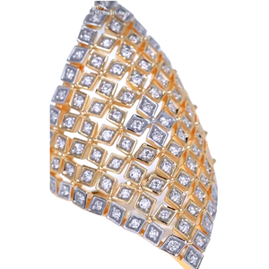 แหวนหมั้นโรสโกลด์สีทอง14K สำหรับผู้หญิงพร้อมเพชรธรรมชาติ10K เครื่องประดับชั้นดีสำหรับงานแต่งงานของขวัญงานปาร์ตี้ - Product Image 1