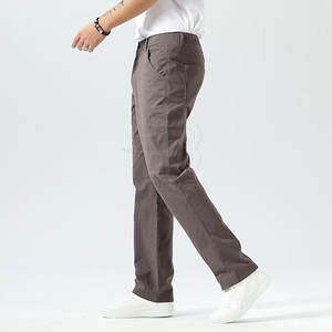 Fait sur mesure de haute qualité hommes pantalons meilleur matériel hommes pantalons vêtements décontractés hommes pantalons tissu de coton léger décontracté personnalisé droit - Product Image 5