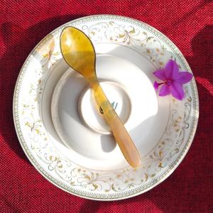 Cuchara de Cuerno de Búfalo Natural Hecha a Mano y Pulida, Perfecta para Servir Especias, Condimentos o como Decoración de Mesa, Alta Calidad - Product Image 4