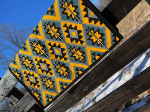 Manta de sillín de lana hecha a mano con diseño de Nueva Zelanda para Western Show Horse Top Wool Saddle Pad con tamaño de forro polar - Product Image 2