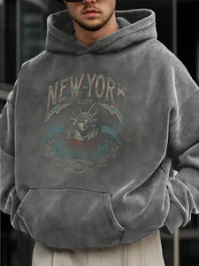 เสื้อสวมหัวมีฮู้ดสำหรับผู้ชายเสื้อสวมหัวมีฮู้ดผ้าฟลีซ/ ผ้าโพลีเอสเตอร์ผ้าคอตตอนระบายอากาศได้ดีปัก6XL สำหรับฤดูหนาว XS - Product Image 6