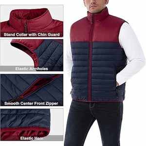 Selling Canvas Stand Collar Front Logo Bubble Mens Winter Puffer Jacket Low Price - Product Image 6