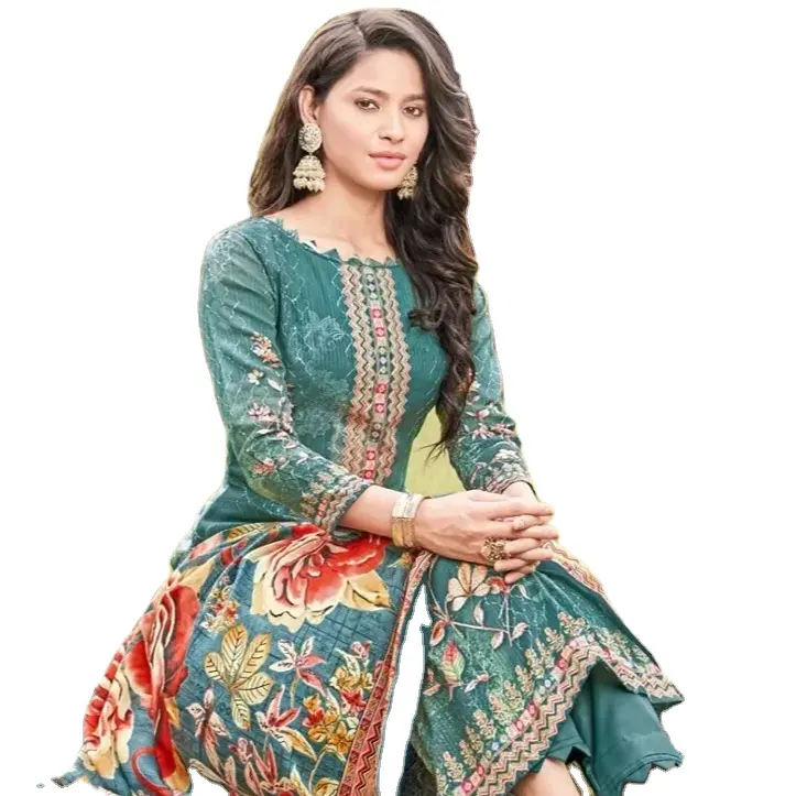 Pakistani Salwar Kameez damen schicke anzüge ethnischer schwerer anzug