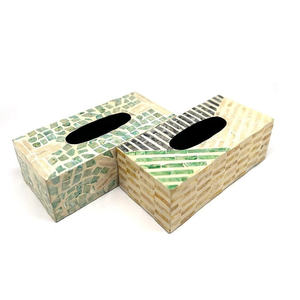 Luxury Round Mother Of Pearl Storage Box With Carved Floral Lid Handmade Seashell Inlay Jewelry Organizer Decorative Container - Product Image 1