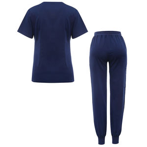 Vente en gros Ensemble de gommages médicaux bleus personnalisés Ensembles de gommage d'allaitement avec logo Ensembles d'uniformes Fit Jogger Uniformes d'hôpitaux - Product Image 2