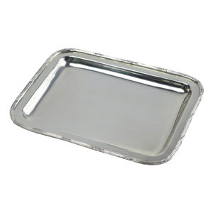 Diseños de fábrica Bandeja de metal para servir alimentos Bandeja vintage Diseño de acabado pintado Bandeja altamente decorativa - Product Image 6