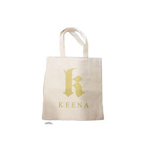 Bolsa de regalo con cordón de lino y algodón suave 100%, Color Natural con patrón de letras, funciones de boda, venta - Product Image 5