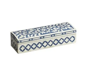 Caja de pañuelos y joyería con incrustaciones de hueso Natural de madera personalizada para collar, pulsera, anillo, pendiente colgante - Product Image 4