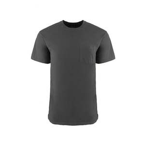 Camiseta de manga corta con bolsillo para hombre 3021, camisetas con bolsillo de Jersey fino, camiseta Unisex, camiseta gris al por mayor - Product Image 5