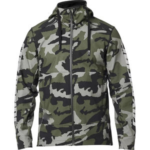 <b>Men's</b> Vintage Forest <b>Camo</b> Quarter Hunting <b>Jacket</b> Pullover Realistic Leaf Tree Bark Pattern Lightweight Outdoor Hunting <b>Jacket</b> - Product Image 1