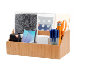 Portalápices multifuncional creativo personalizado directo de fábrica portalápices de madera maciza para almacenamiento de escritorio - Product Image 1