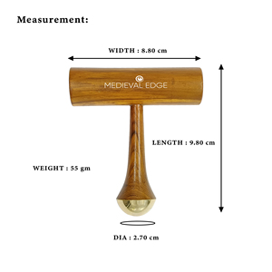 Best Quality T-Marma Kansa Wand Ayurvedic Manual Face Body Massager Marma Point Therapy Indian Factory Direct Kansa Wand Neck - Product Image 4