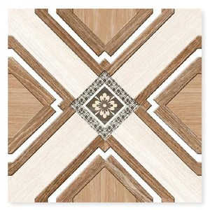 กระเบื้องเซรามิคอินเดียสําหรับพื้น 80051 ใน 396x396 มม. กระเบื้องพื้นผิวซาตินเคลือบด้วยไม้แถบผลอัตราถูกคุณภาพดีที่สุด - Product Image 6