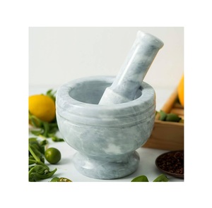 Mortero y Maja de Mármol, Mortero de 2 Tazas, Molinillo de Especias y Hierbas, Juego de Mortero y Maja de Mármol Hecho a Mano de Alta Calidad - Product Image 6