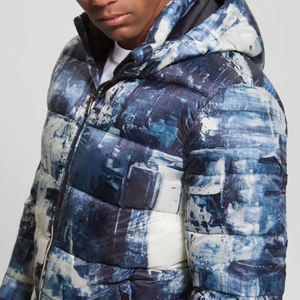 Chaqueta de invierno para hombre con estampado personalizado de alta calidad 2025, abrigos acolchados, cortavientos con cremallera, ropa de burbujas, logotipo acolchado fabricado - Product Image 2