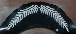 Visera de Alta Calidad Hecha a Mano con Hilo de Plata para Uniformes Ceremoniales WOK, Equipo de Defensa Personal para Sombreros de Exterior - Product Image 3