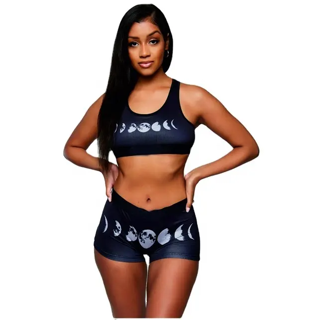 Sutiã e roupa íntima feminina, conjunto de sutiã e roupa íntima para mulheres, estampa personalizada em spandex, sutiã e roupa íntima, atacado