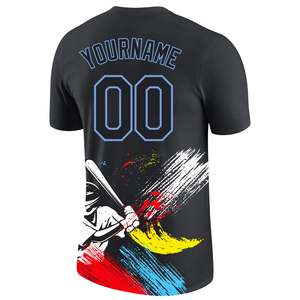 Camiseta de manga corta Unisex con sublimación de logotipo personalizado hecha en fábrica, Camiseta estampada de verano de media manga con cuello redondo de algodón polivinílico de secado rápido - Product Image 3