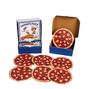 New Style 35 Mylar Bags And Box Child Resistant 3.5g Custom <b>Pizza</b> Die Cut Storage Pouches With <b>Boxes</b> - Product Image 3